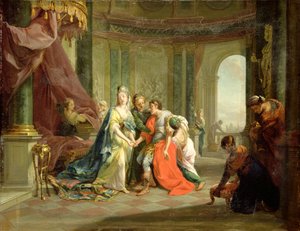 Antonius, dodelijk gewond, met Cleopatra, ca. 1797-99