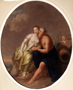 Riviergod en een nimf door Johann Heinrich Tischbein
