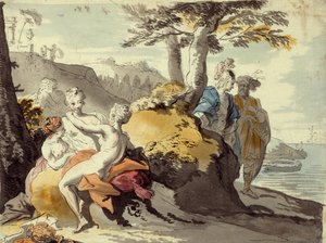Telemachus en Mentor op Cyprus