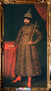 Portret van tsaar Michail I Fjodorovitsj van Rusland door Johann Heinrich Wedekind