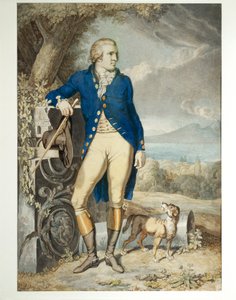Portret van Johann Wolfgang von Goethe op het platteland