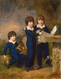 De kinderen van Martin Anton Heckscher: Johann Gustav Wilhelm Moritz 1797-1865..., 1805 door Johann Heinrich Wilhelm Tischbein