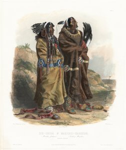 Sih-Chidä en Mahchsi-Karehde door Johann Hürlimann, after Karl Bodmer