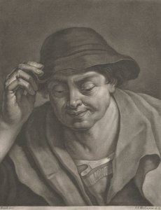 Man met een Hoed door Johann Jacobus Haid