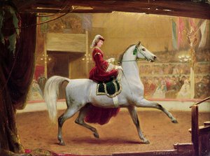 De Circusrijder door Johann Jakob Eduard Handwerk