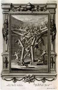 Samson vernietigt de tempel van Baäl