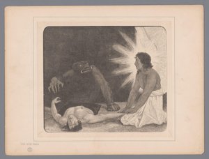 Strijd om een ziel door Johann Jakob Weber