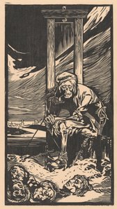 De dood door een guillotine door Johann Joseph Aarts