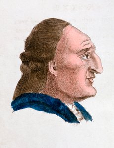 De gelaatstrekken van een vurig, gepassioneerd persoon
