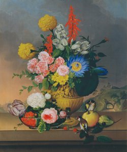 Stilleven met bloemenboeket door Johann Knapp