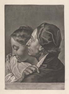 Portret van een man en vrouw door Johann Lorenz Haid