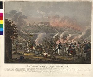Slag bij Elchingen op 14 oktober 1805 door Johann Lorenz Rugendas