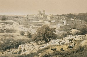 Bethanië. Ets door Bernatz et alii - Steinkopk J.F. Editore