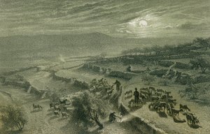 De Vallei van de Herders in Bethlehem. Ets door Bernatz et alii - Steinkopk J.F. Editore
