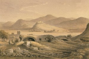 Gezicht op Efeze. Ets door Bernatz et alii - Steinkopk J.F. Editore