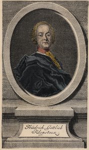 Friedrich Gottlieb Klopstock (1724-1803), Duitse dichter door Johann Martin Bernigeroth