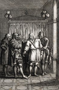 Keizer Rudolf I van Habsburg besluit op zijn laatste reis naar Speyer door Johann Michael Mettenleiter