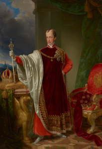 Keizer Ferdinand in het gewaad van de Orde van het Gulden Vlies door Johann Nepomuk Ender