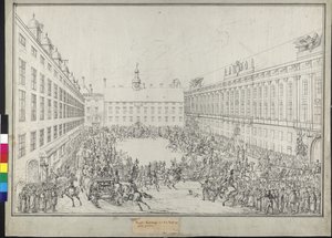 Hof slee rit tijdens de Weense conventie door Johann Nepomuk Hoechle