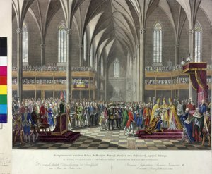 Keizerlijke Kroning 1792 door Johann Nepomuk Hoechle