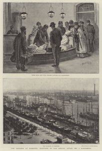 De Cholera in Hamburg door Johann Nepomuk Schonberg