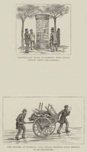 De Cholera in Hamburg door Johann Nepomuk Schonberg