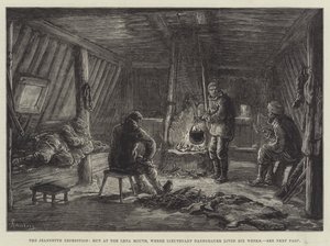 De Jeannette Expeditie, Hut bij de Lena Monding, waar Luitenant Danenhauer Zes Weken Leefde
