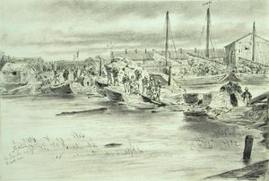 De Pei-Ho Brug, augustus 1900 door Johann Nepomuk Schonberg