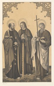 Heilige Paulus, Simon en Filippus (Werken uit de collectie van de broers Boisserée) door Johann Nepomuk Strixner
