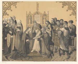 Huwelijk tussen Jozef en Maria door Johann Nepomuk Strixner