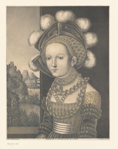 Portret van een onbekende jonge vrouw