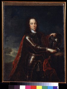 Portret van Alexis Petrovich Romanov van Rusland door Johann Paul (d.1739) Luedden
