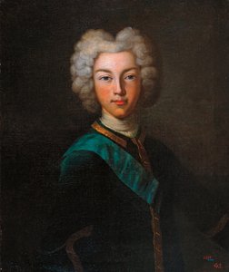 Portret van tsaar Peter II van Rusland (ca. 1720)