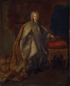 Portret van Tsaar Peter II van Rusland 1715-1730, 1728 door Johann Paul Luedden