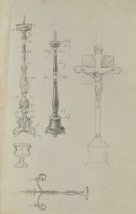 (detail) Studie voor de opbaring van Juliana Krafft en haar dochter Ludovica door Johann Peter Krafft