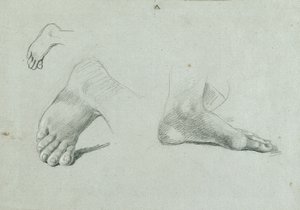 Voetstudie door Johann Peter Krafft