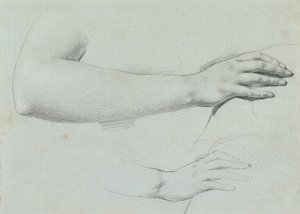 Handstudie voor "Arindal en Daura"