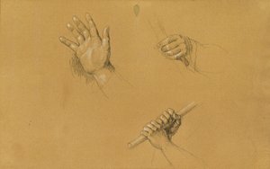 Handstudies voor "Scène uit de Tiroler Vrijheidsstrijd"