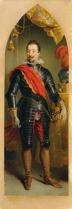 Keizer Ferdinand II staand