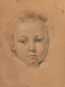 Hoofdstudie van een jongen door Johann Peter Krafft