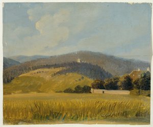 Landschap bij Baden door Johann Peter Krafft