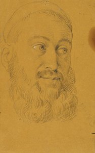 Portretstudie voor Rudolf van Habsburg en de priester door Johann Peter Krafft