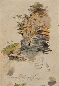 Studie van een rots door Johann Peter Krafft
