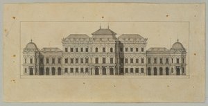 Studie voor het Bovenste Belvedere door Johann Peter Krafft
