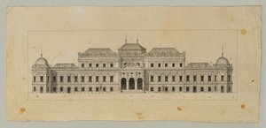 Studie voor het Bovenste Belvedere door Johann Peter Krafft
