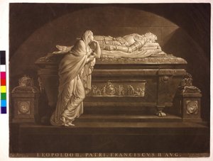 Heilige Roomse Keizer Leopold II door Johann Peter Pichler