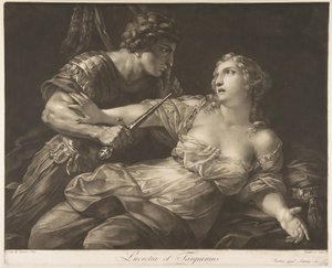 Tarquin en Lucretia, 1792 door Johann Peter Pichler
