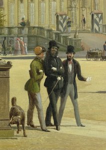 Nieuwe wachthuis, arsenaal, prinsenpaleis en kasteel in Berlijn, 1849 (detail)