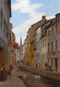 Parochialstrasse in Berlijn door Johann Philipp Eduard Gartner