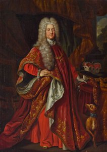 Karel III Filips van de Palts - Karel III Filips, keurvorst van de Palts (1661-1742) in de gewaden van de Orde van het Gulden Vlies door Johann Philipp von der Schlichten (1681-1745) door Johann Philipp von der Schlichten